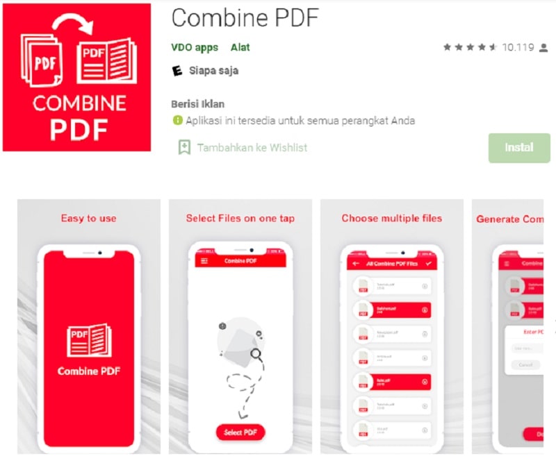 Cara Menggabungkan File PDF Menjadi Satu dengan Android