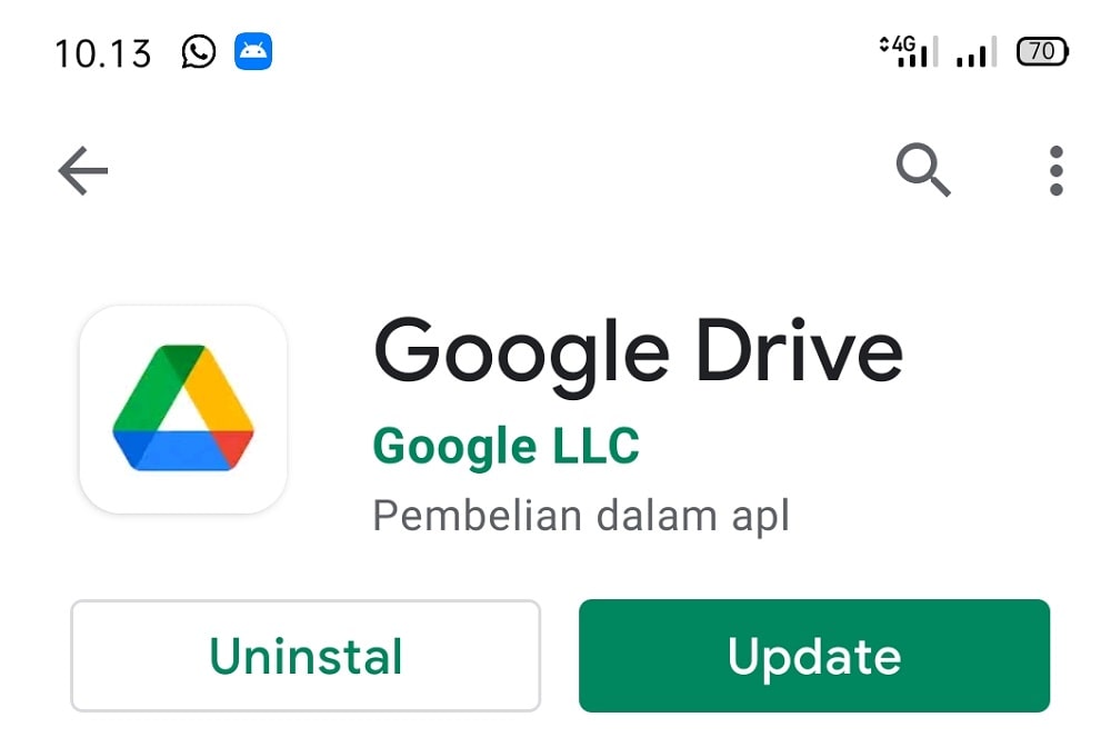 Cara menggunakan aplikasi google drive Android